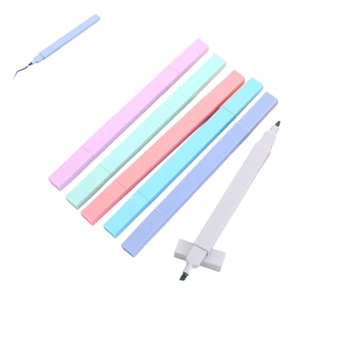 GZBABY Textmarker mit zwei Spitzen, 6 Farben, Augenschutz-Marker, Stifte-Set, flexible Spitze, Textmarker zum Hervorheben, Unterstreichen, Notizen, Ausmalen GZBABY Textmarker mit zwei Spitzen, 6 Farben, Augenschutz-Marker, Stifte-Set, flexible Spitze, Textmarker zum Hervorheben, Unterstreichen, Notizen, Ausmalen von GZBABY