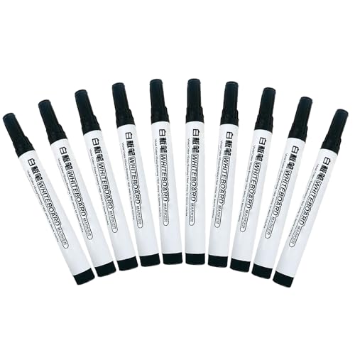 GZBABY Whiteboard-Marker, feine Spitze, trocken abwischbar, schnell trocknend, leicht zu reinigen, 10 Stück von GZBABY