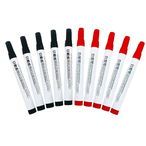GZBABY Whiteboard-Marker, feine Spitze, trocken abwischbar, schnell trocknend, leicht zu reinigen, 10 Stück von GZBABY