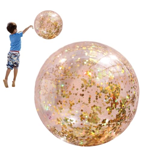16 Zoll Konfetti-Strandbälle, Aufblasbarer Strandball, Wasser-Strandspielzeug Mit Pumpe, Sommerparty-Geschenke Für Kinder Und Erwachsene, Wiederverwendbare Poolparty-Dekorationen 16 Zoll Konfetti-Strandbälle, Aufblasbarer Strandball, Wasser-Strandspielzeug Mit Pumpe, Sommerparty-Geschenke Für Kinder Und Erwachsene, Wiederverwendbare Poolparty-Dekorationen von GZBMEZS