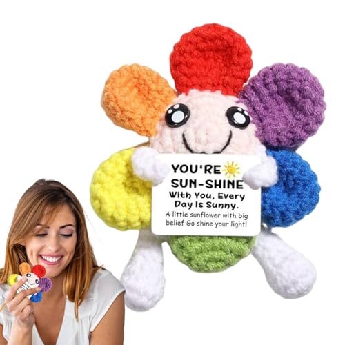 Positive Puppe | Handgefertigte Sonnenblumenpuppe Als Stimmungsaufheller,Kleines lustiges Spielzeug, Blumendeko für den Schreibtisch für Geburtstag, Weihnachten, Hochzeit, Ruhestand, Freundschaft Positive Puppe | Handgefertigte Sonnenblumenpuppe Als Stimmungsaufheller,Kleines lustiges Spielzeug, Blumendeko für den Schreibtisch für Geburtstag, Weihnachten, Hochzeit, Ruhestand, Freundschaft von GZBMEZS