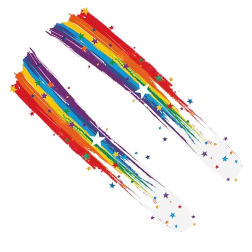 Regenbogen-Aufkleber, Lebendige Farben Multifunktional Dekoration, Wasserdichte Regenbogenfensteraufkleber Für Auto Bikes Doors Family Friends von GZBMEZS
