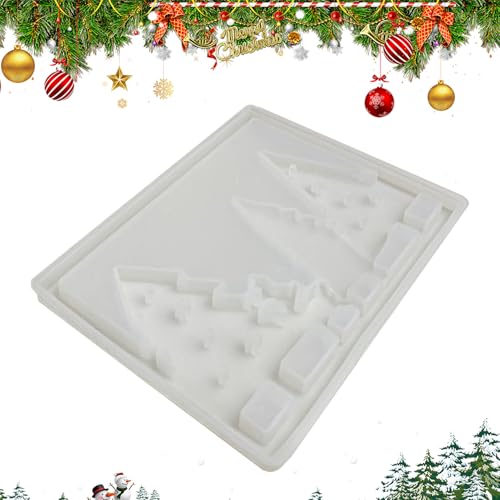 Weihnachtsbaum Harz Form, Desktop Deko Beton Formen, Silikon Gießform Für Leuchtzeichen Für Gips Und Zement Kunstprojekte Für Partyplaner Bastelenthusiasten Und von GZBMEZS