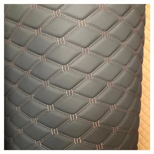 Kunstleder PVC Gesteppt Kaschiert Leder Kunstleder Polsterstoff Gesteppt Kaschiert Meterware Dekostoff Für Schrank Ledertasche Autositz Sofa Möbel (Size:1.6x1m/5.25x3.28ft) (Color : Dark Gray, Size von GZDCPHDPB