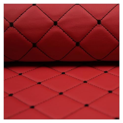 Kunstleder Polsterstoff PU Leder Gewebe Wasserdicht Kunstleder Imitat Gesteppt Kaschiert Meterware MöBelstoff Dekostoff Reissfest Kunstleder Stoff FüR MöBel Motorrads Beziehen(1.4x1m/4.59X3.28ft) (Co von GZDCPHDPB