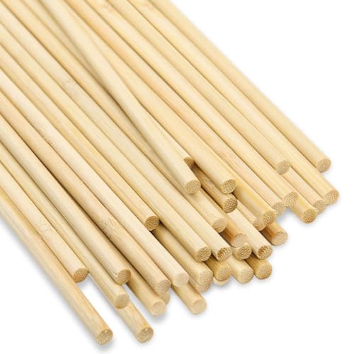 GZGXKJ 100 Stück Holzstäbchen, Holzstäbe zum Basteln 300mm X 5mm Rundholz Holzstab Bambus Stäbe für Holzarbeiten Dekorationen Basteln Und Heimwerken Modellbau GZGXKJ 100 Stück Holzstäbchen, Holzstäbe zum Basteln 300mm X 5mm Rundholz Holzstab Bambus Stäbe für Holzarbeiten Dekorationen Basteln Und Heimwerken Modellbau von GZGXKJ