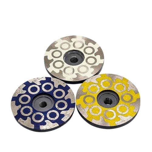GZHXF 1/3pcs 4 Inch 100mm Diamond Bowl Stone Grinding Disc Concrete Marble Polishing Pad Angle Grinder Grinding Wheel Abrasive Block von GZHXF