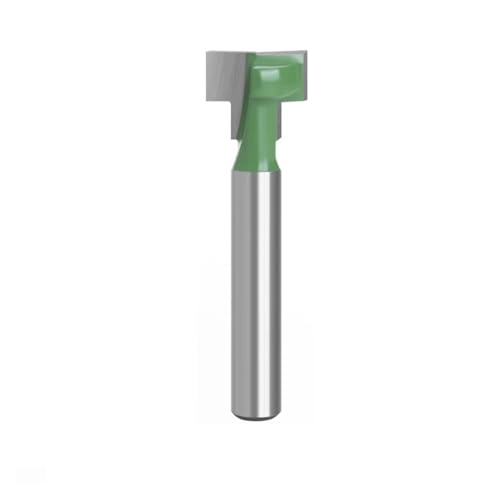 GZHXF 1 Stk. 1/4" Schaft 6,35 mm T-Schlitzfräser Fräsersatz Sechskantschraube Schlüsselloch Bits T-Schlitzfräse für Holzbearbeitung von GZHXF