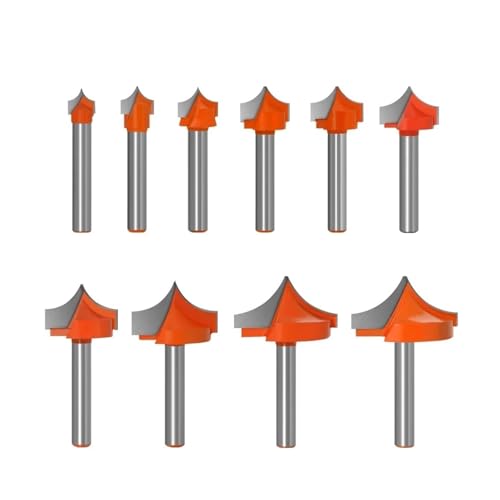 GZHXF 1 Stück Vollhartmetall-Fräser, 6 mm Schaft, rund, für Holzbearbeitung von GZHXF