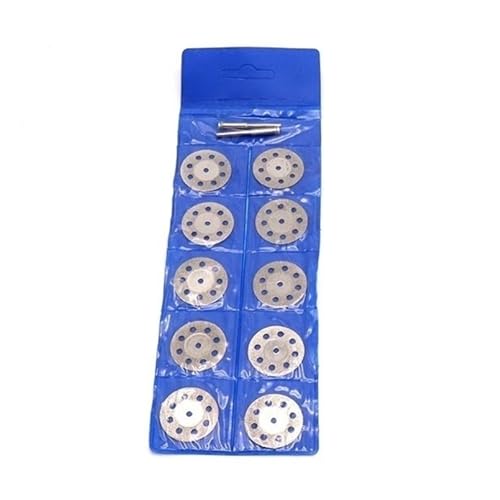 GZHXF 10 Stück 20 30 40 50 mm Diamant-Kreissägeblatt Trennscheibe mit 2 Stück Verbindungsschaft für rotierendes Werkzeug GZHXF 10 Stück 20 30 40 50 mm Diamant-Kreissägeblatt Trennscheibe mit 2 Stück Verbindungsschaft für rotierendes Werkzeug von GZHXF