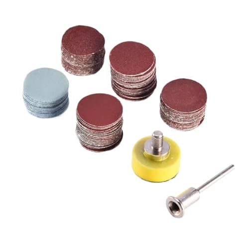 GZHXF 100 Stück 1 Zoll (25 mm) Schleifscheiben-Pads, Körnung 100–3000, Schleif- und Polierpad-Kits for Drehwerkzeug-Schleifpapierzubehör von GZHXF