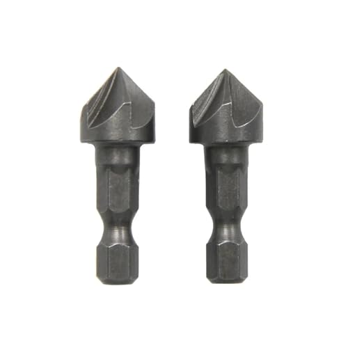 GZHXF 2-teiliger 1/2-Sechskantschaft-Senkbohrer mit fünf Klingen, 12,5 mm, 5-teiliger Lochöffner-Set for die Holzbearbeitung, Spot Facer, Entgratbohrer GZHXF 2-teiliger 1/2-Sechskantschaft-Senkbohrer mit fünf Klingen, 12,5 mm, 5-teiliger Lochöffner-Set for die Holzbearbeitung, Spot Facer, Entgratbohrer von GZHXF