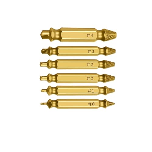 GZHXF 4/5/6-teiliges Set for Ausdrehen beschädigter Schrauben, Zentrierbohrer-Set, Holzbearbeitungswerkzeuge, Ausdreher for gebrochene Schrauben, Entferner for Schrauben GZHXF 4/5/6-teiliges Set for Ausdrehen beschädigter Schrauben, Zentrierbohrer-Set, Holzbearbeitungswerkzeuge, Ausdreher for gebrochene Schrauben, Entferner for Schrauben von GZHXF