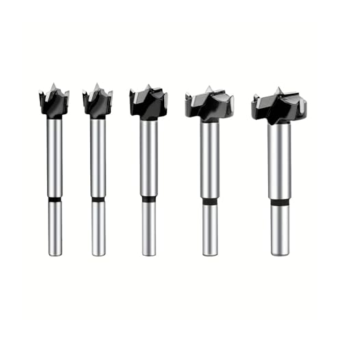 GZHXF 5-teiliges Bohrer-Set mit rundem Schaft, Hartmetall-Holzlochsäge for Hartholz, Sperrholz GZHXF 5-teiliges Bohrer-Set mit rundem Schaft, Hartmetall-Holzlochsäge for Hartholz, Sperrholz von GZHXF