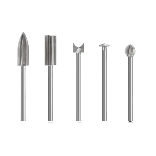 GZHXF 5-teiliges Holzschnitzbohrer-Set Mit 3-mm-Schaft, Kompatibel Mit Rotationswerkzeug, Holzbearbeitungszubehör GZHXF 5-teiliges Holzschnitzbohrer-Set Mit 3-mm-Schaft, Kompatibel Mit Rotationswerkzeug, Holzbearbeitungszubehör von GZHXF
