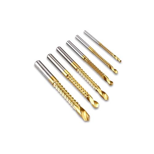 GZHXF 6-teiliges gezacktes Bohrer-Set aus Schnellarbeitsstahl for Metall, Spiralbohrer, Schneiden, Bohren, Stoßen, Werkzeuge for die Holzbearbeitung, Sägebohrer GZHXF 6-teiliges gezacktes Bohrer-Set aus Schnellarbeitsstahl for Metall, Spiralbohrer, Schneiden, Bohren, Stoßen, Werkzeuge for die Holzbearbeitung, Sägebohrer von GZHXF