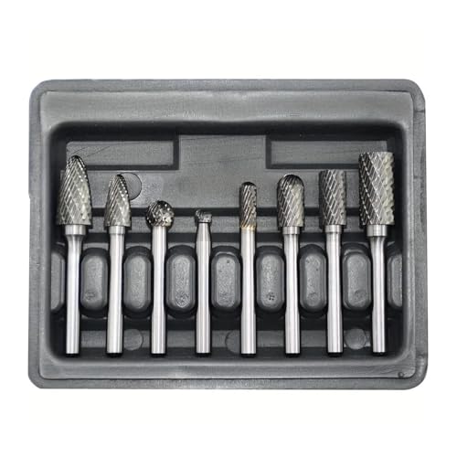 GZHXF 8 stücke Mit 1/4''Shank Doppel Cut Solide Power Werkzeuge Wolfram Hartmetall Dreh Dateien Bits for Die Grinder Metall Holz GZHXF 8 stücke Mit 1/4''Shank Doppel Cut Solide Power Werkzeuge Wolfram Hartmetall Dreh Dateien Bits for Die Grinder Metall Holz von GZHXF