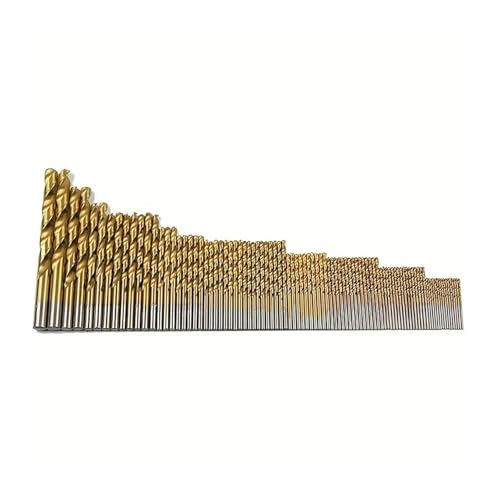 GZHXF 99-teiliges Spiralbohrer-Set mit geradem Griff und Hochgeschwindigkeitsstahlbeschichtung, 99-teiliges 1,5–10 mm Bohrer-Werkzeugset for Bohren von Holz, Kunststoff und Legierungen von GZHXF