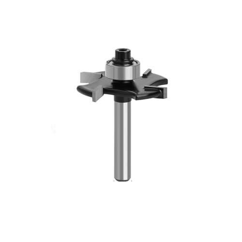 GZHXF T-Nutfräser mit vier Klingen, 6 mm Schaft, 6,35 mm Schaft, Fugenfräser, Nutfräser, höhenverstellbar, Holzbearbeitung GZHXF T-Nutfräser mit vier Klingen, 6 mm Schaft, 6,35 mm Schaft, Fugenfräser, Nutfräser, höhenverstellbar, Holzbearbeitung von GZHXF