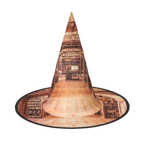 GZHYHAKAN Bibliothek Bücherregal Druck Halloween Hut für Partys, Karneval und Rollenspiele - leicht, bequem von GZHYHAKAN