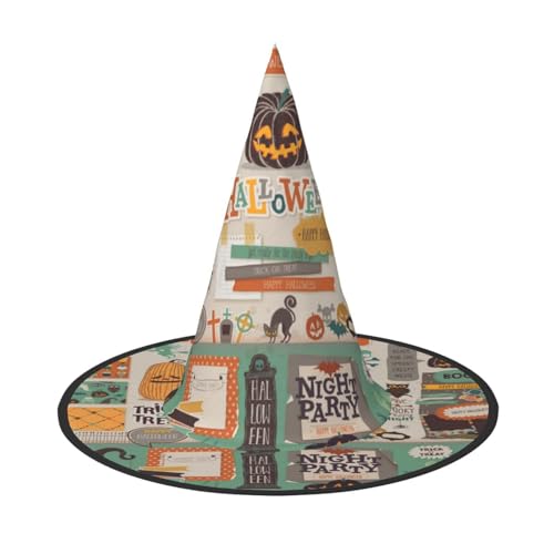 GZHYHAKAN Halloween Scrapbook Print Halloween Hut für Partys, Karneval und Rollenspiele - leicht, bequem GZHYHAKAN Halloween Scrapbook Print Halloween Hut für Partys, Karneval und Rollenspiele - leicht, bequem von GZHYHAKAN