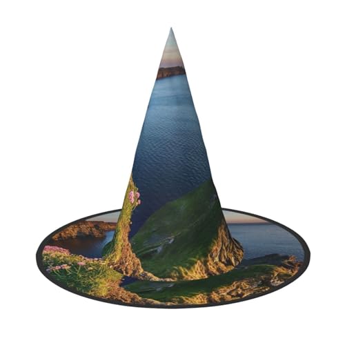 GZHYHAKAN Ireland Outdoors County Clare The Cliffs Print Halloween Hut für Partys, Karneval und Rollenspiele - leicht, bequem von GZHYHAKAN