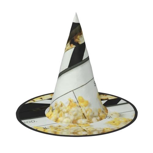 GZHYHAKAN Kinofilm Schindeln und Popcorn-Druck Halloween Hut für Partys, Karneval und Rollenspiele - leicht, bequem von GZHYHAKAN