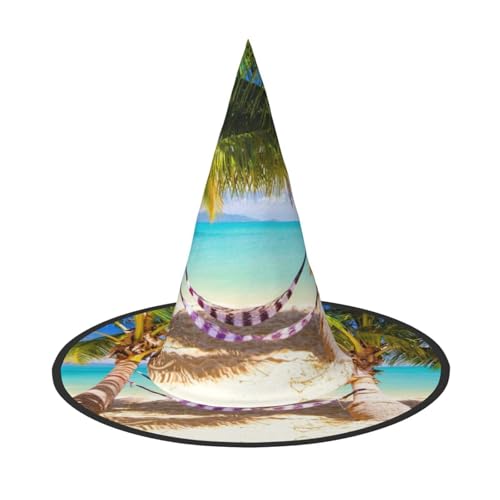 GZHYHAKAN Tropischer Strand Hängematte Druck Halloween Hut für Partys, Karneval und Rollenspiele - leicht, bequem GZHYHAKAN Tropischer Strand Hängematte Druck Halloween Hut für Partys, Karneval und Rollenspiele - leicht, bequem von GZHYHAKAN