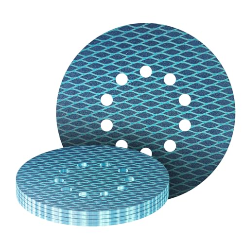 20Stk 225mm Klett Schleifpapier, 10-Loch Schleifscheiben mit Staubabsaugung, Korn 150, Hochwertiges Aluminiumoxid Schleifmittel für Exzenterschleifer – GZKTY 20Stk 225mm Klett Schleifpapier, 10-Loch Schleifscheiben mit Staubabsaugung, Korn 150, Hochwertiges Aluminiumoxid Schleifmittel für Exzenterschleifer – GZKTY von GZKTY