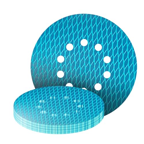 20Stk 225mm Klett Schleifpapier, 10-Loch Schleifscheiben mit Staubabsaugung, Korn 320, Hochwertiges Aluminiumoxid Schleifmittel für Exzenterschleifer – GZKTY 20Stk 225mm Klett Schleifpapier, 10-Loch Schleifscheiben mit Staubabsaugung, Korn 320, Hochwertiges Aluminiumoxid Schleifmittel für Exzenterschleifer – GZKTY von GZKTY