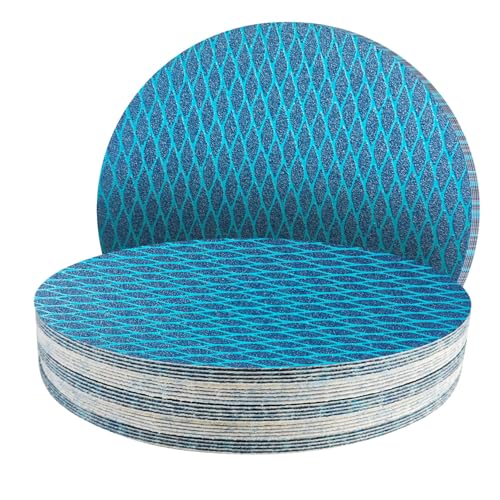 25Stk 180mm Klett Schleifpapier blau ohne löcher, Exzenter Schleifscheiben, 100 körnung Schleifpads, Schleifmittel Resistent gegen Zusetzen für Exzenterschleifer Schleifmaschine 25Stk 180mm Klett Schleifpapier blau ohne löcher, Exzenter Schleifscheiben, 100 körnung Schleifpads, Schleifmittel Resistent gegen Zusetzen für Exzenterschleifer Schleifmaschine von GZKTY