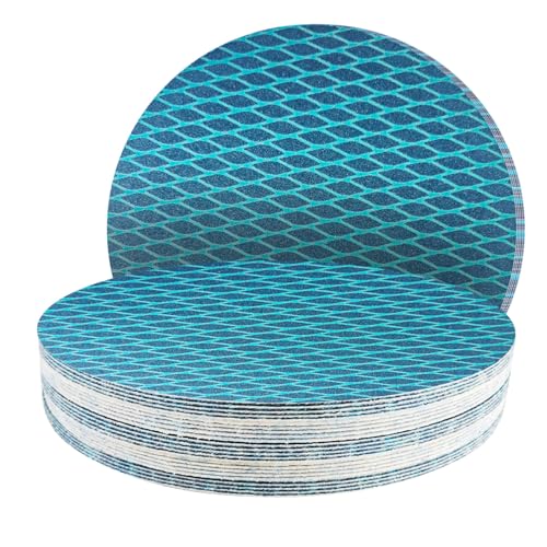 25Stk 200mm Klett Schleifpapier blau ohne löcher, Exzenter Schleifscheiben, 120 körnung Schleifpads, Schleifmittel Resistent gegen Zusetzen für Exzenterschleifer Schleifmaschine 25Stk 200mm Klett Schleifpapier blau ohne löcher, Exzenter Schleifscheiben, 120 körnung Schleifpads, Schleifmittel Resistent gegen Zusetzen für Exzenterschleifer Schleifmaschine von GZKTY