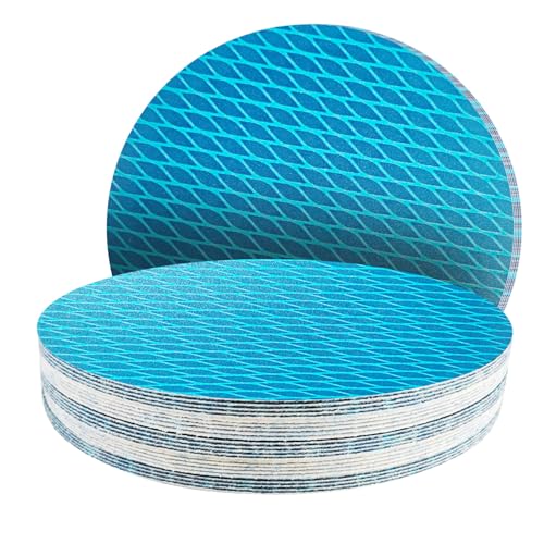 25Stk 225mm Klett Schleifpapier blau ohne löcher, Exzenter Schleifscheiben, 320 körnung Schleifpads, Schleifmittel Resistent gegen Zusetzen für Exzenterschleifer Schleifmaschine 25Stk 225mm Klett Schleifpapier blau ohne löcher, Exzenter Schleifscheiben, 320 körnung Schleifpads, Schleifmittel Resistent gegen Zusetzen für Exzenterschleifer Schleifmaschine von GZKTY