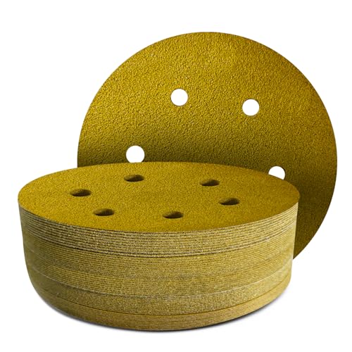 GZKTY 40Stk 150mm Klett Schleifpapier, Exzenter Schleifscheiben, 6-Loch Korn 40 Schleifpads, Schleifmittel Resistent gegen Zusetzen für Exzenterschleifer Schleifmaschine Poliermaschine GZKTY 40Stk 150mm Klett Schleifpapier, Exzenter Schleifscheiben, 6-Loch Korn 40 Schleifpads, Schleifmittel Resistent gegen Zusetzen für Exzenterschleifer Schleifmaschine Poliermaschine von GZKTY