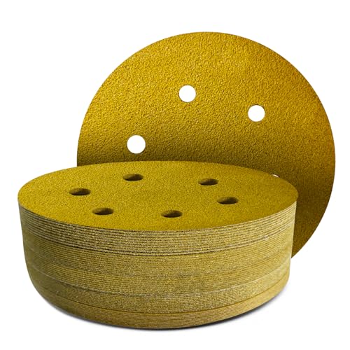 GZKTY 45Stk 150mm Klett Schleifpapier, Exzenter Schleifscheiben, 6-Loch Korn 60 Schleifpads, Schleifmittel Resistent gegen Zusetzen für Exzenterschleifer Schleifmaschine Poliermaschine GZKTY 45Stk 150mm Klett Schleifpapier, Exzenter Schleifscheiben, 6-Loch Korn 60 Schleifpads, Schleifmittel Resistent gegen Zusetzen für Exzenterschleifer Schleifmaschine Poliermaschine von GZKTY