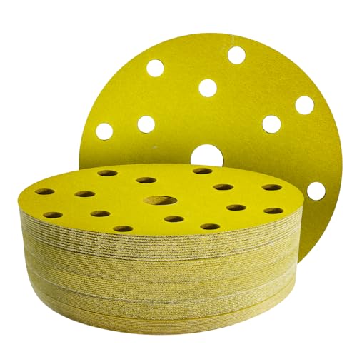GZKTY Schleifpapier 150mm klett, Klett-Schleifscheiben, 50 Stück, 15 Loch, Körnung 800, für Exzenterschleifer GZKTY Schleifpapier 150mm klett, Klett-Schleifscheiben, 50 Stück, 15 Loch, Körnung 800, für Exzenterschleifer von GZKTY