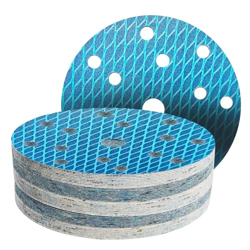 GZKTY 50Stk 150mm Klett Schleifpapier, Exzenter Schleifscheiben, 15-Loch Korn 320 Schleifpads, Schleifmittel Resistent gegen Zusetzen für Exzenterschleifer Schleifmaschine Poliermaschine GZKTY 50Stk 150mm Klett Schleifpapier, Exzenter Schleifscheiben, 15-Loch Korn 320 Schleifpads, Schleifmittel Resistent gegen Zusetzen für Exzenterschleifer Schleifmaschine Poliermaschine von GZKTY