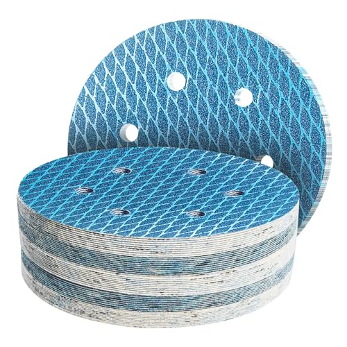 GZKTY 50Stk 150mm Klett Schleifpapier, Exzenter Schleifscheiben, 6-Loch Korn 150 Diamant-Form Schleifpads, Schleifmittel Resistent gegen Zusetzen für Exzenterschleifer Schleifmaschine GZKTY 50Stk 150mm Klett Schleifpapier, Exzenter Schleifscheiben, 6-Loch Korn 150 Diamant-Form Schleifpads, Schleifmittel Resistent gegen Zusetzen für Exzenterschleifer Schleifmaschine von GZKTY