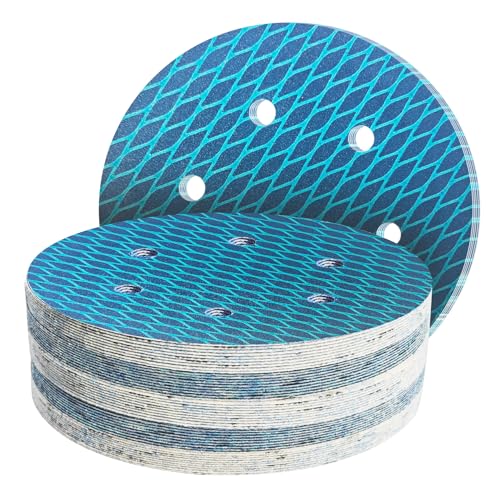 GZKTY 50Stk 150mm Klett Schleifpapier, Exzenter Schleifscheiben, 6-Loch Korn 240 Diamant-Form Schleifpads, Schleifmittel Resistent gegen Zusetzen für Exzenterschleifer Schleifmaschine GZKTY 50Stk 150mm Klett Schleifpapier, Exzenter Schleifscheiben, 6-Loch Korn 240 Diamant-Form Schleifpads, Schleifmittel Resistent gegen Zusetzen für Exzenterschleifer Schleifmaschine von GZKTY