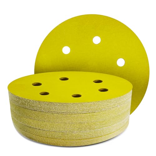 GZKTY 50Stk 150mm Klett Schleifpapier, Exzenter Schleifscheiben, 6-Loch Korn 320 Schleifpads, Schleifmittel Resistent gegen Zusetzen für Exzenterschleifer Schleifmaschine Poliermaschine GZKTY 50Stk 150mm Klett Schleifpapier, Exzenter Schleifscheiben, 6-Loch Korn 320 Schleifpads, Schleifmittel Resistent gegen Zusetzen für Exzenterschleifer Schleifmaschine Poliermaschine von GZKTY