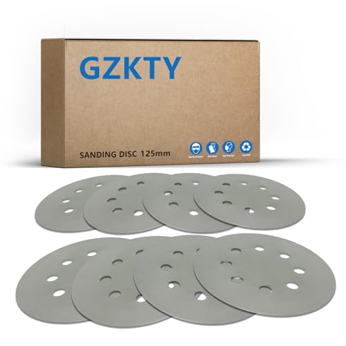 50Stk Schleifpapier 125mm klett, Exzenter Schleifscheiben, 8-Loch Korn 5000 Nassschleifpapier Set, Exzenterschleifer Schleifpapi für Auto Metall von GZKTY