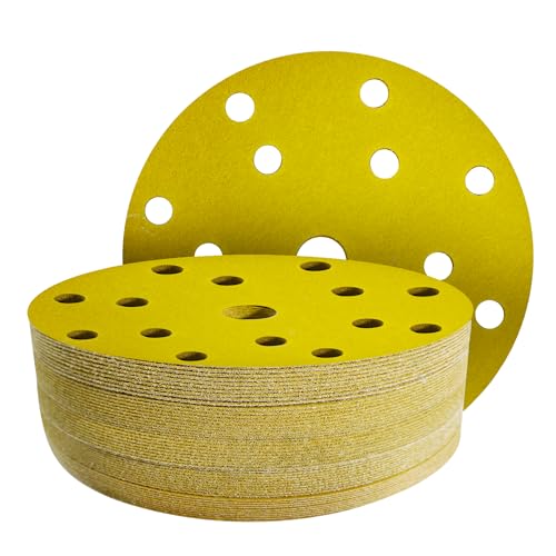 GZKTY Schleifpapier 150mm klett, Klett-Schleifscheiben, 50 Stück, 15 Loch, Körnung 180, für Exzenterschleifer GZKTY Schleifpapier 150mm klett, Klett-Schleifscheiben, 50 Stück, 15 Loch, Körnung 180, für Exzenterschleifer von GZKTY
