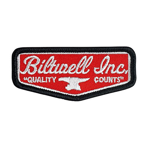 Patch Biltwell Shield Rot 3 Zoll Biker Custom Red/Schwarz von GZM