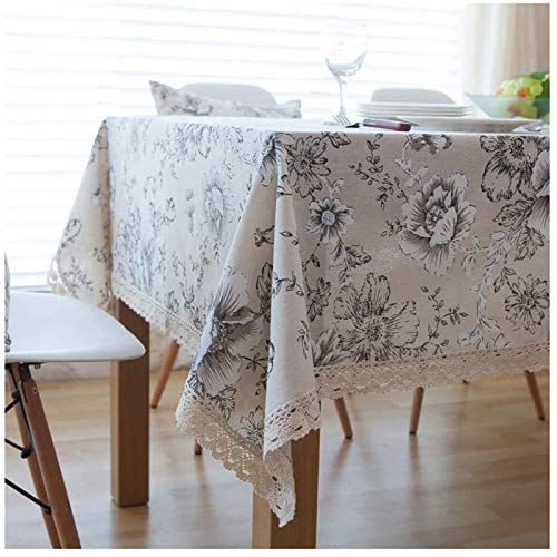 GZSLKSCD Rechteckige Tischdecken, Tischdecke aus Baumwollleinen für rechteckige Tische, Esszimmer, Wohnzimmer, Tischdekoration GZSLKSCD Rechteckige Tischdecken, Tischdecke aus Baumwollleinen für rechteckige Tische, Esszimmer, Wohnzimmer, Tischdekoration von GZSLKSCD