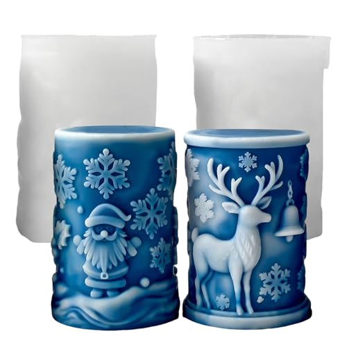 Gießformen Silikon Weihnachten, Elch Silikonformen Gießformen Weihnachten Kerzenformen zum Gießen, Silikonform Weihnachten Elch, Gießform Weihnachten Baum Giessformen Silikon für Weihnachtsdeko (F) Gießformen Silikon Weihnachten, Elch Silikonformen Gießformen Weihnachten Kerzenformen zum Gießen, Silikonform Weihnachten Elch, Gießform Weihnachten Baum Giessformen Silikon für Weihnachtsdeko (F) von GZWY