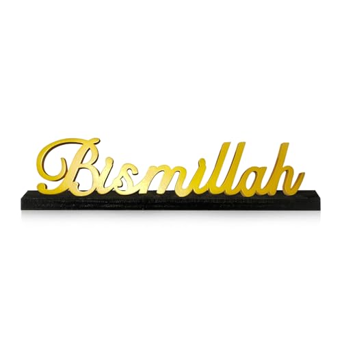 Ramadan Deko, Eid Mubarak Dekoration Ramadan Dekoration Gold Tischschild Islam Deko, Ramadan Mubarak Dekoration Ramadan Tischdeko Tischschild für Ramadan Geschenke (B) von GZWY