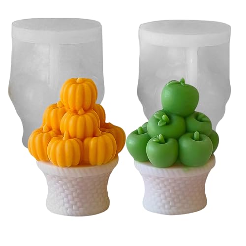 Silikonform Herbst Kürbiskorb, 3D Silikonformen Gießformen Halloween Kürbis Kerzenform zum Gieben, Gießformen Silikon Kürbiskorb Gipsformen zum Gießen Gießform Halloween Kürbis für DIY Kerzen (C) Silikonform Herbst Kürbiskorb, 3D Silikonformen Gießformen Halloween Kürbis Kerzenform zum Gieben, Gießformen Silikon Kürbiskorb Gipsformen zum Gießen Gießform Halloween Kürbis für DIY Kerzen (C) von GZWY