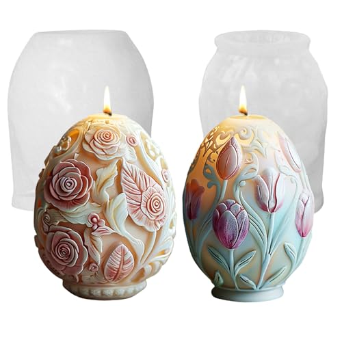 Silikonform Ostern Eier,2 Stück Silikonformen Gießformen Ostern,Gießformen Silikon Ostern Ostereier Gips zum Gießen Silikonform Ostereier Kerzenformen zum Gießen Silikonform Frühling für Osterdeko (B) Silikonform Ostern Eier,2 Stück Silikonformen Gießformen Ostern,Gießformen Silikon Ostern Ostereier Gips zum Gießen Silikonform Ostereier Kerzenformen zum Gießen Silikonform Frühling für Osterdeko (B) von GZWY