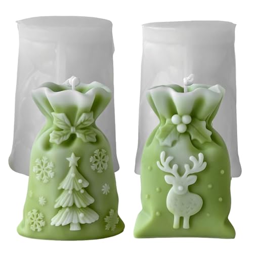 Silikonform Weihnachten Geschenkbeutel,Silikonformen Gießformen Weihnachten Kerzenformen Zum Gießen,Gießformen Silikon Weihnachten Geschenkbeutel mit Elch Weihnachtsbaum Muster für Weihnachtsdeko (C) Silikonform Weihnachten Geschenkbeutel,Silikonformen Gießformen Weihnachten Kerzenformen Zum Gießen,Gießformen Silikon Weihnachten Geschenkbeutel mit Elch Weihnachtsbaum Muster für Weihnachtsdeko (C) von GZWY