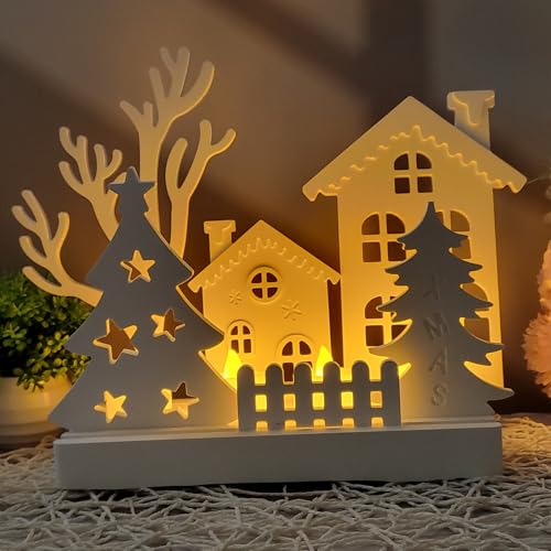 Silikonform Weihnachten Kerzenhalter, 7 Stück Silikonformen Gießformen Weihnachten Häuser Gießformen Silikon Weihnachten Gipsformen zum Gießen Weihnachtsbaum Silikonform Kerzenhalter (A) von GZWY